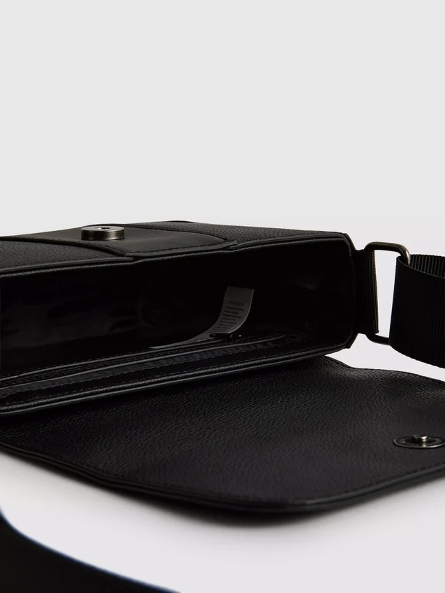 Flapover crossbody purse
