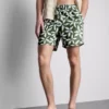 Floral drawstring swim shorts