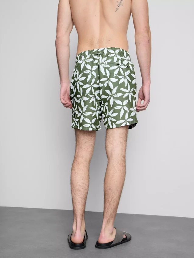 Floral drawstring swim shorts