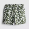 Floral drawstring swim shorts