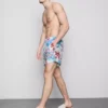 Floral graffiti swimming shorts