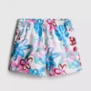 Floral graffiti swimming shorts
