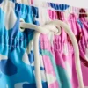 Floral graffiti swimming shorts