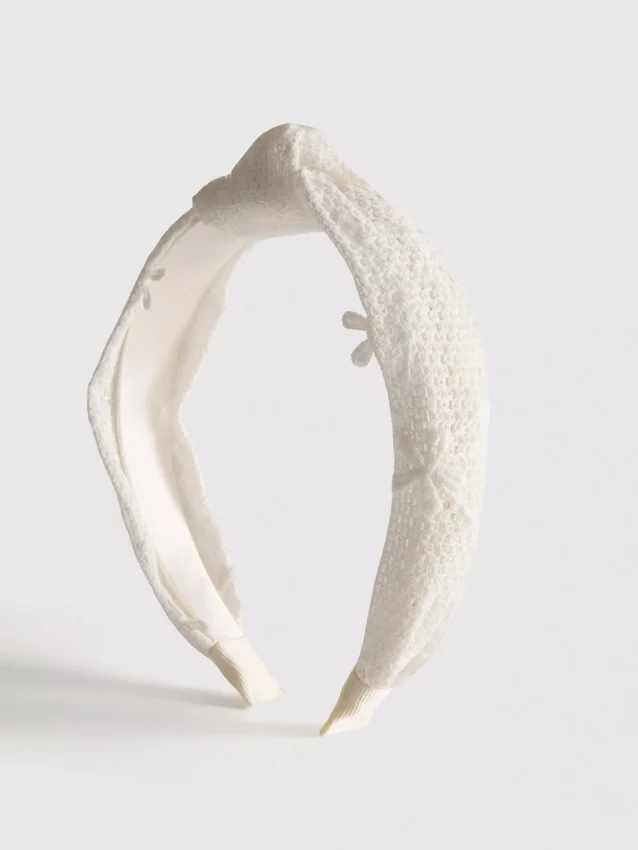 Floral knot headband
