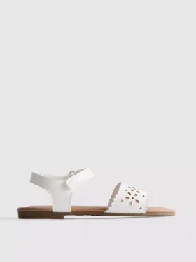 Floral lasercut sandals