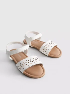 Floral lasercut sandals