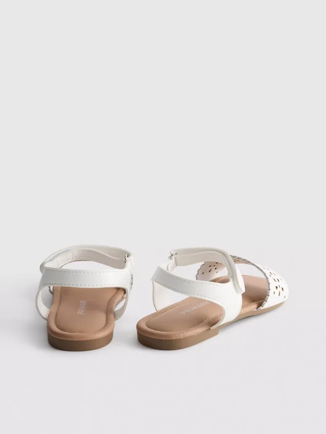 Floral lasercut sandals