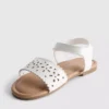 Floral lasercut sandals