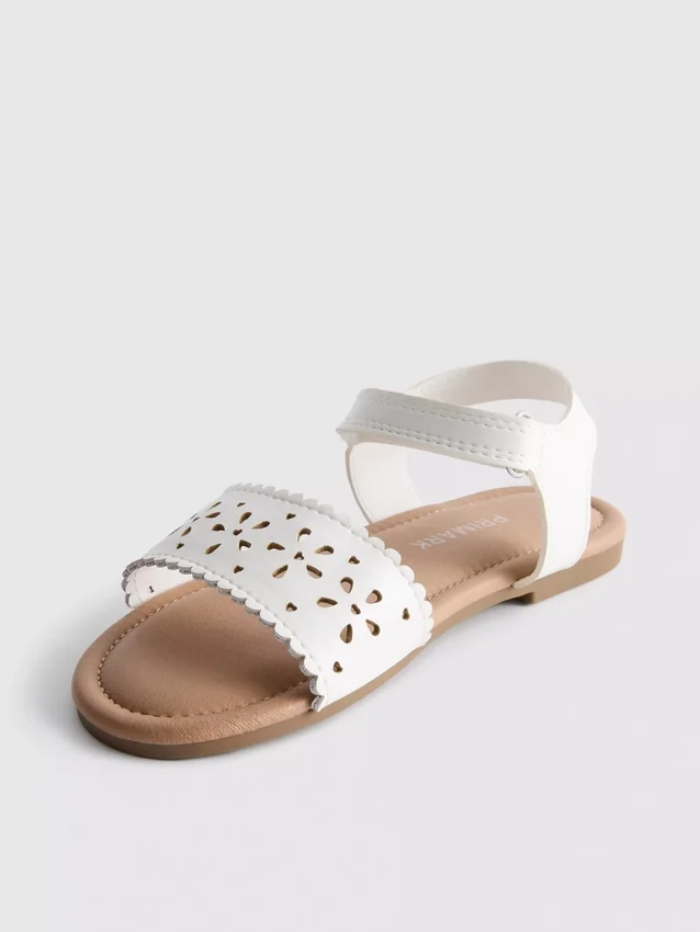 Floral lasercut sandals
