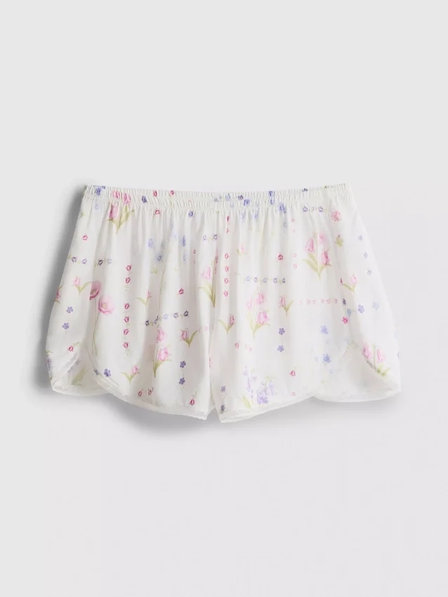 Floral pajama shorts