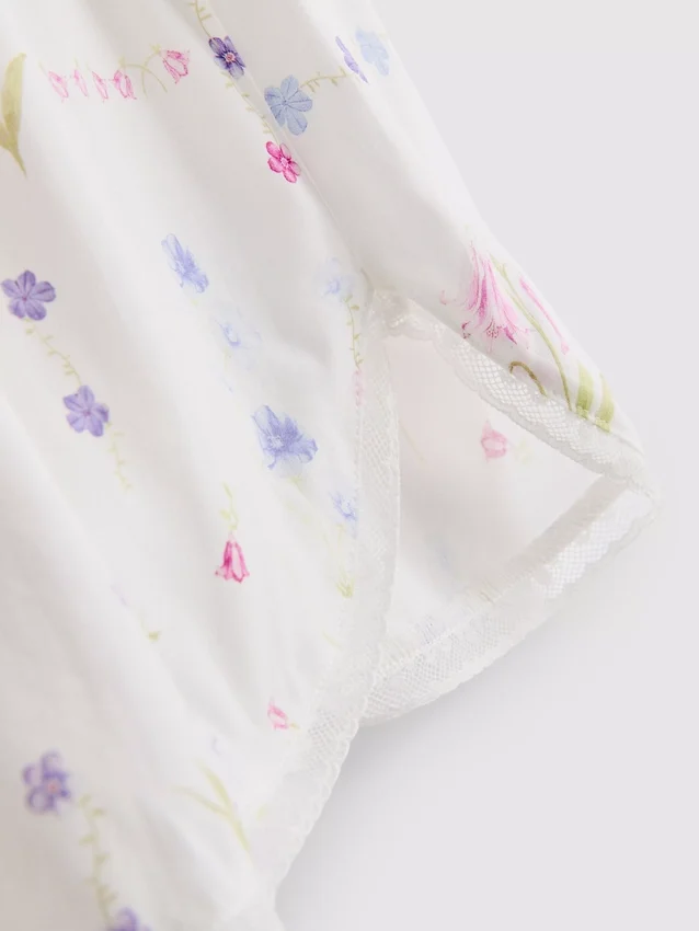 Floral pajama shorts