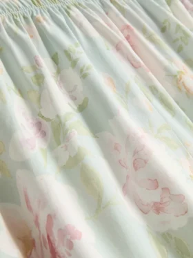 Floral printed pajama shorts