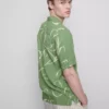Floral revere collar shirt