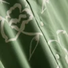 Floral revere collar shirt