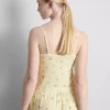 Floral ribbed cami pajama top