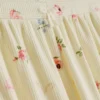 Floral ribbed printed pajama shorts
