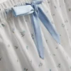 Floral satin boyfriend shorty pajamas