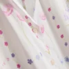 Floral short-sleeve pajama shirt