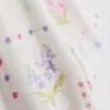 Floral short-sleeve pajama shirt