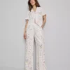 Floral wide leg pajama bottoms