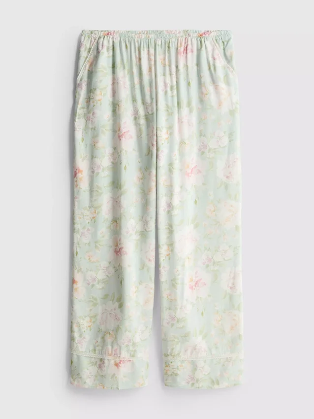 Floral wide leg pajama bottoms