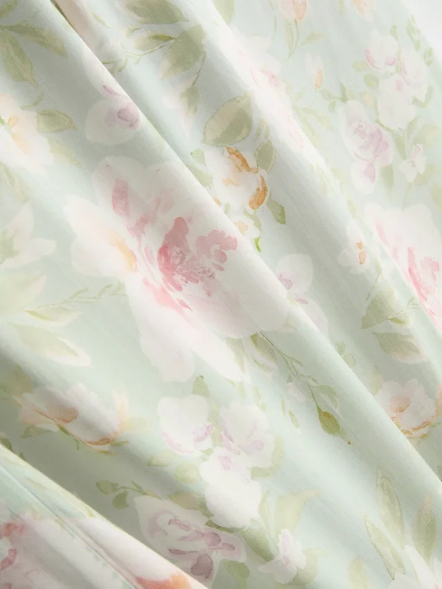 Floral wide leg pajama bottoms