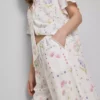 Floral wide leg pajama bottoms
