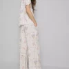 Floral wide leg pajama bottoms