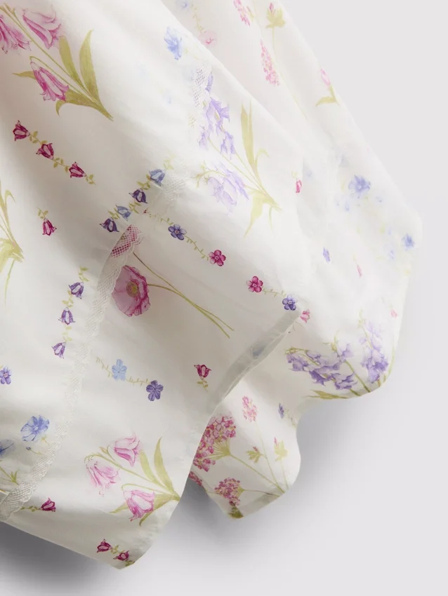Floral wide leg pajama bottoms