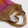 Flower straw shopper bag