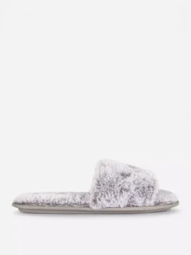 Fluffy crossband slippers