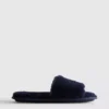 Fluffy crossband slippers
