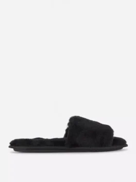 Fluffy crossband slippers