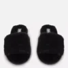 Fluffy crossband slippers