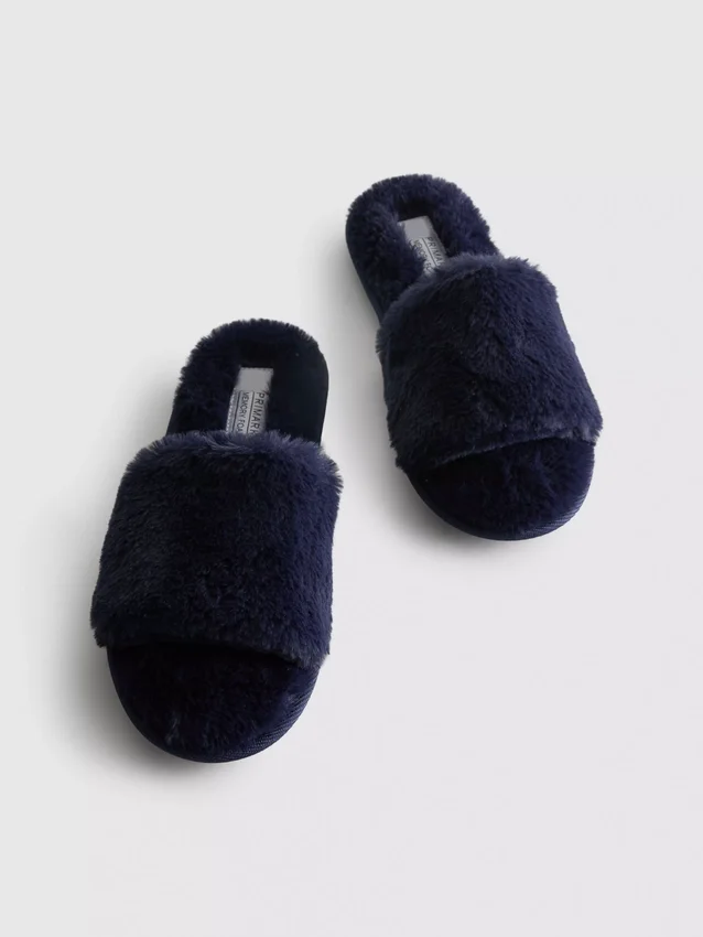 Fluffy crossband slippers
