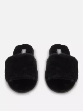 Fluffy crossband slippers