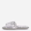 Fluffy crossband slippers