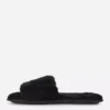 Fluffy crossband slippers