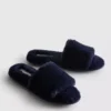 Fluffy crossband slippers