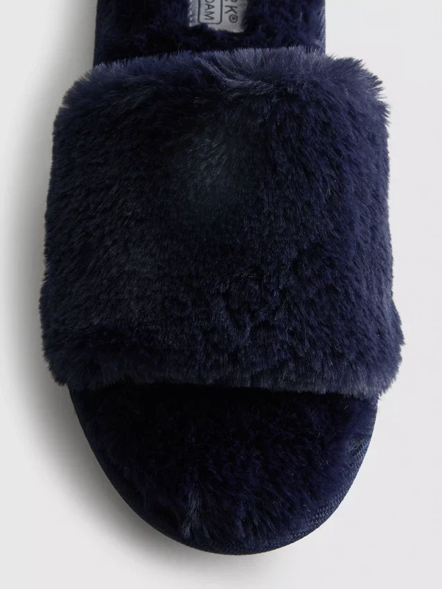 Fluffy crossband slippers