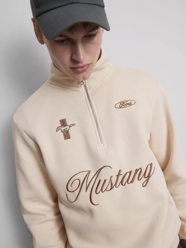 Ford mustang half zip sweatshirt