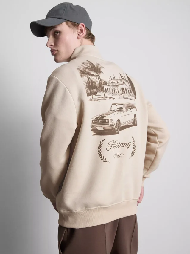Ford mustang half zip sweatshirt