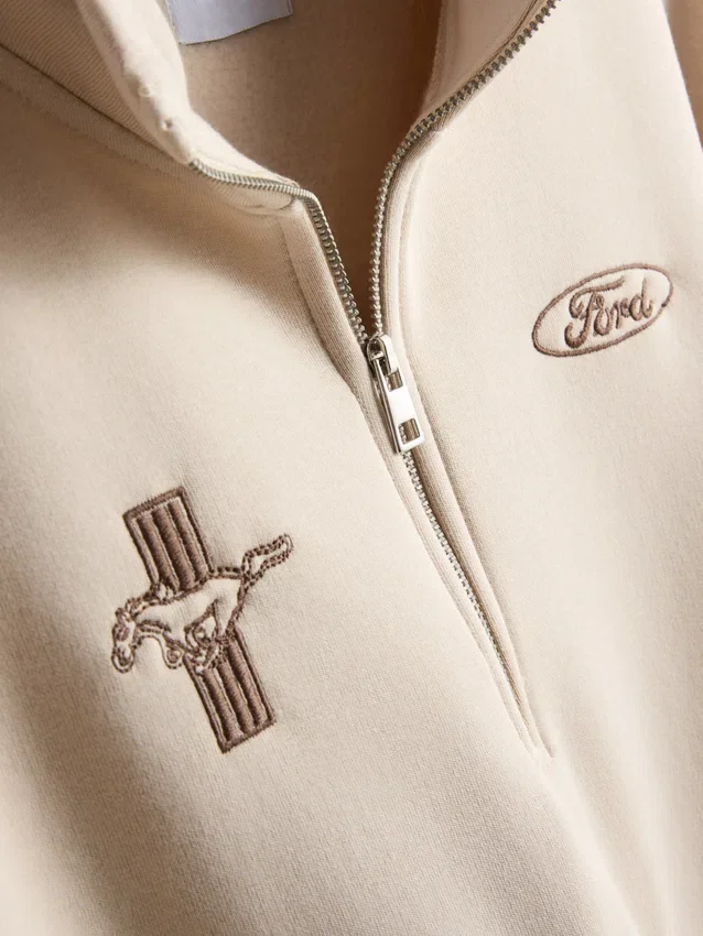 Ford mustang half zip sweatshirt