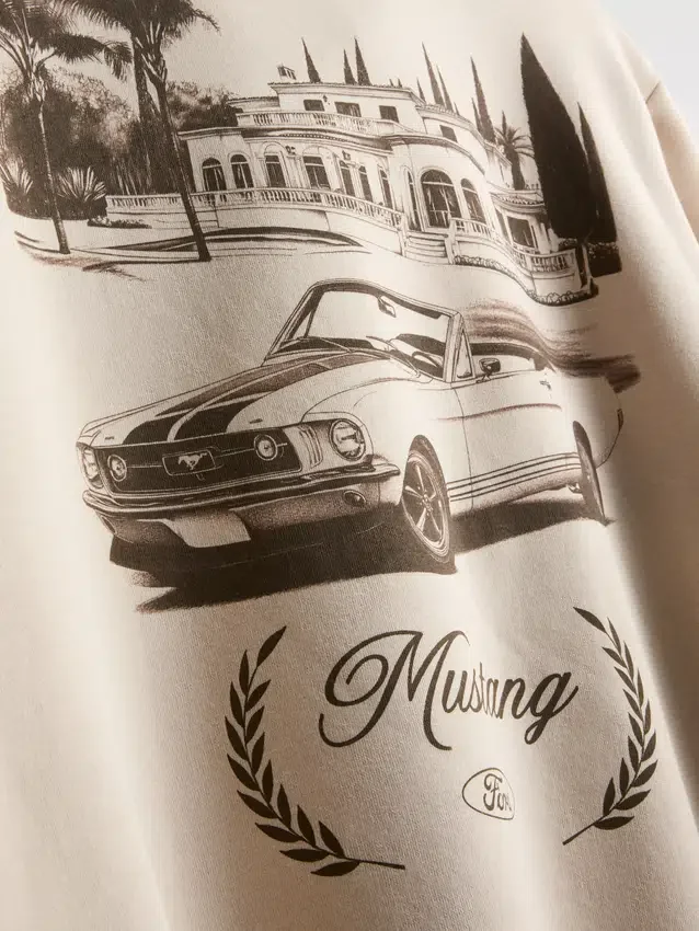 Ford mustang half zip sweatshirt