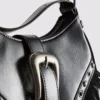 Fringed buckle shoulder bag