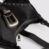 Fringed buckle shoulder bag