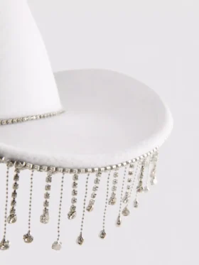 Fringed cowboy hat