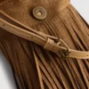 Fringed phone holder bag