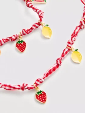 Fruit charm jewelry set