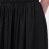 Gathered waist maxi skirt